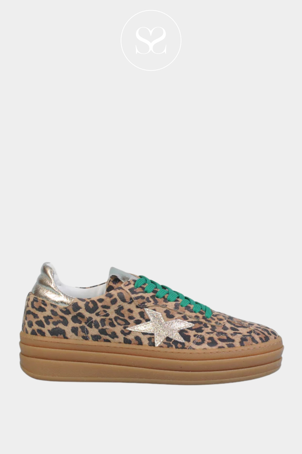 meline platform leopard print trainers Ireland