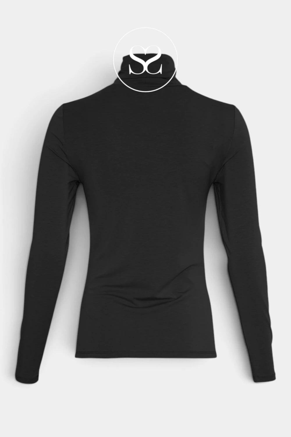 MSCH Copenhagen Black Roll Neck Long Sleeved Top - Betrina
