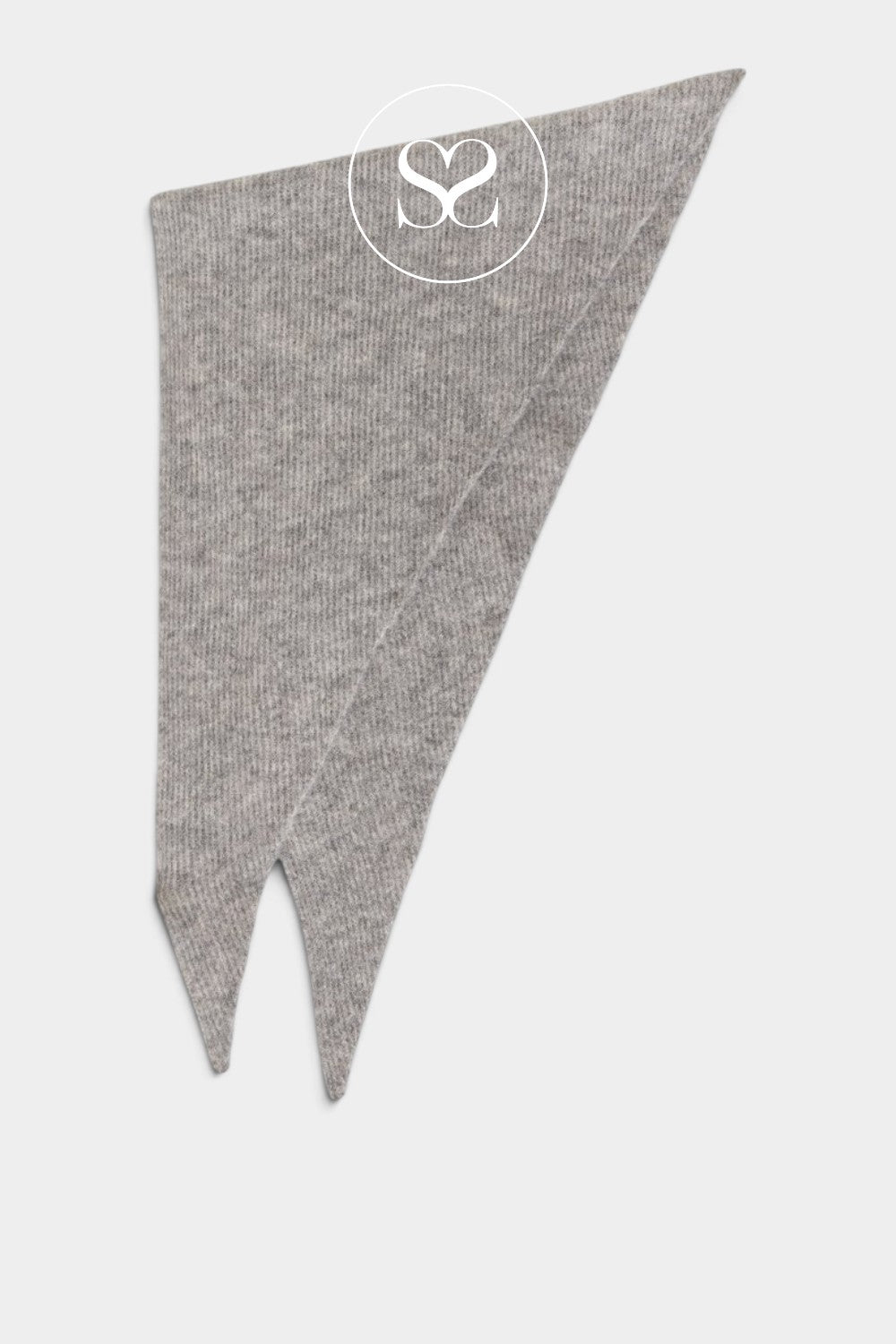 Moss Copenhagen Grey Triangle Scarf - Bondie Hope
