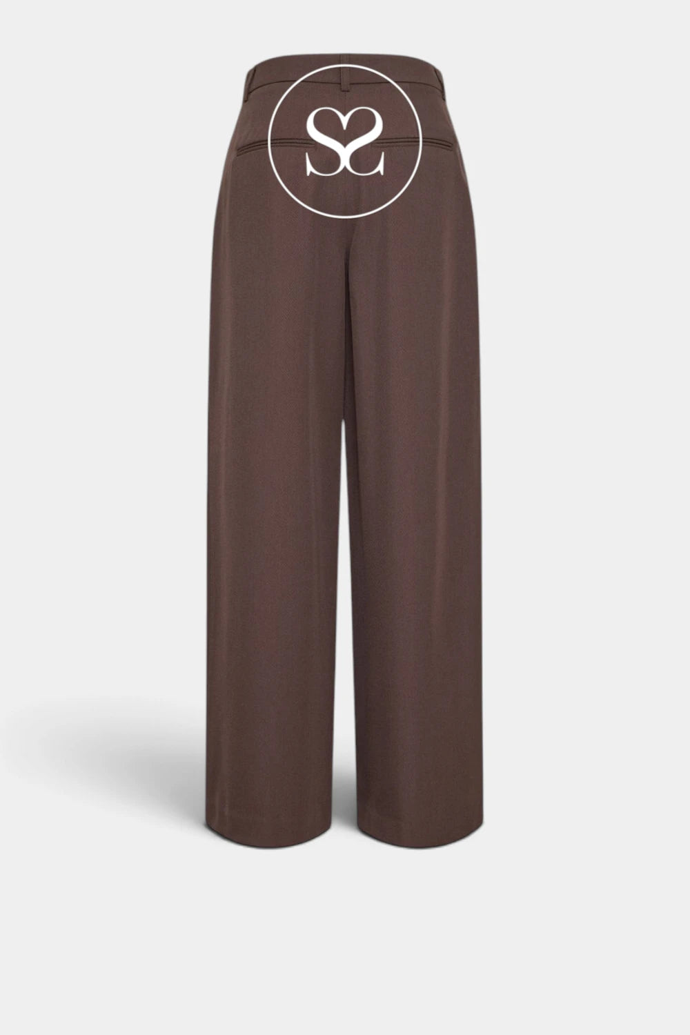 Brown Wide Fit Trousers - Lauretta