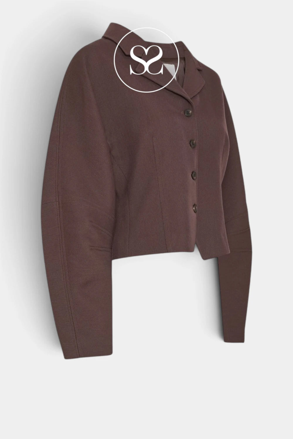 Brown Cropped Jacket - Lauretta