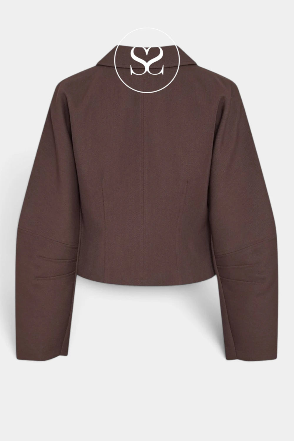 Brown Cropped Jacket - Lauretta