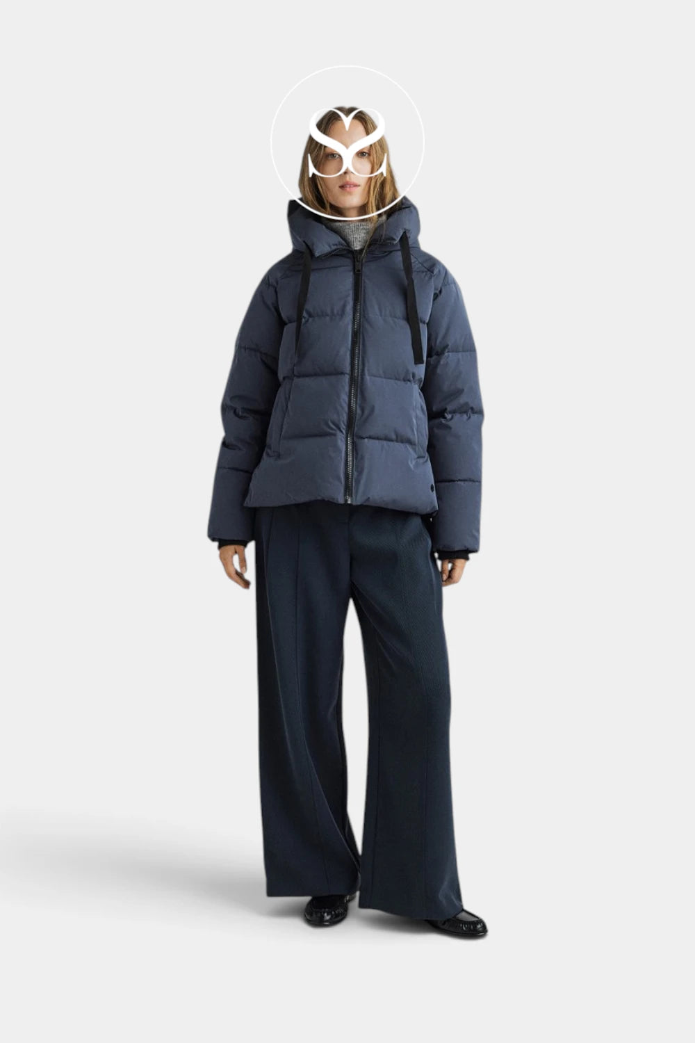 MSCH Copenhagen Blue Short Puffer Jacket - Pavinaria