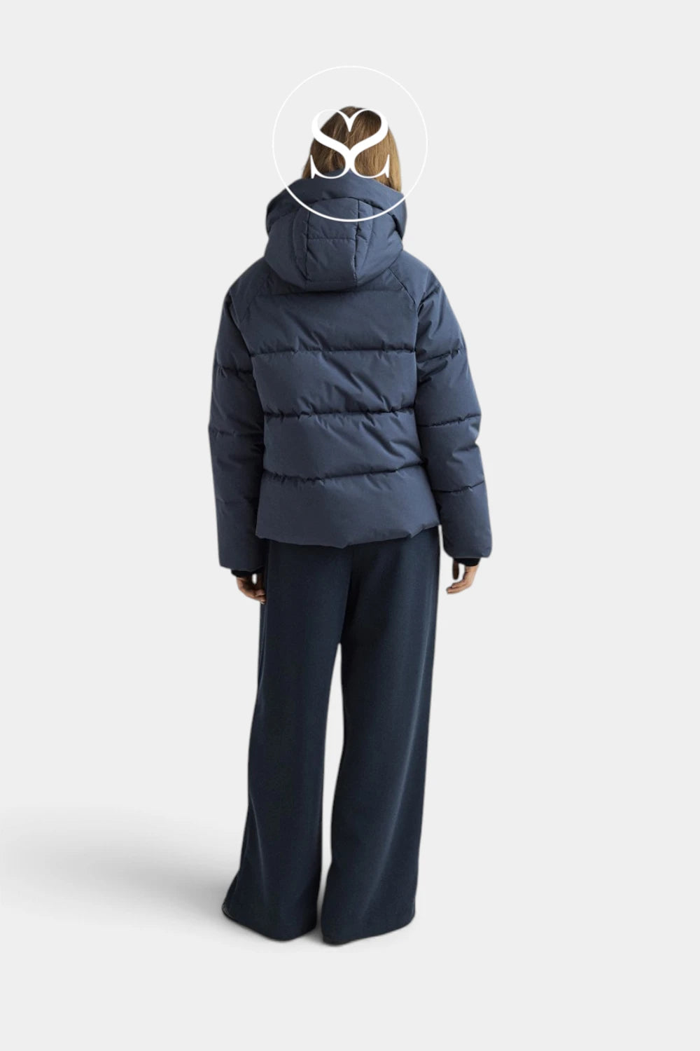 MSCH Copenhagen Blue Short Puffer Jacket - Pavinaria