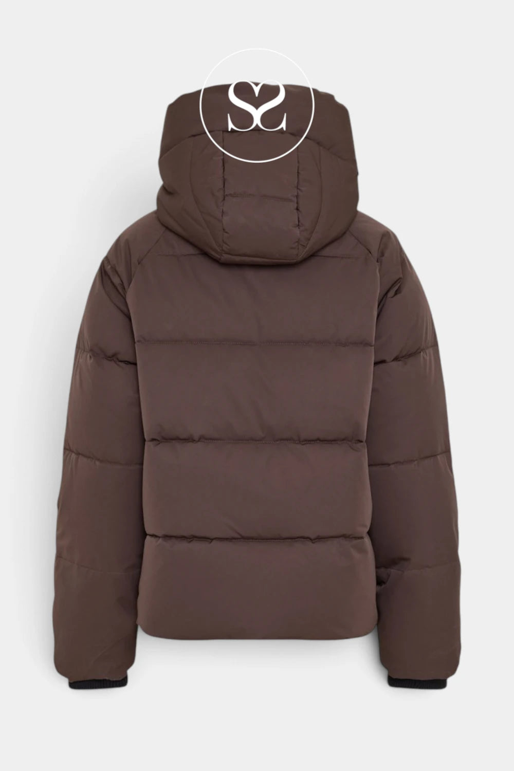 MSCH Copenhagen Brown Short Puffer Jacket - Pavinaria