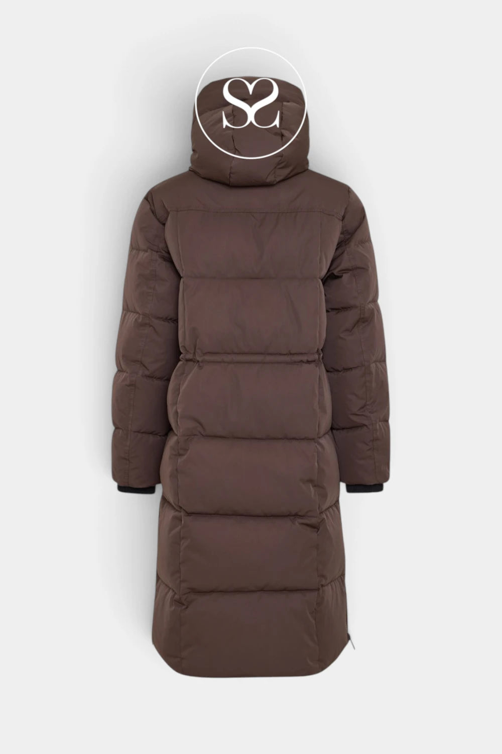 MSCH Copenhagen Brown Long Puffer Jacket - Pavinaria