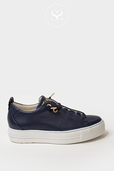 Navy dressy trainers top