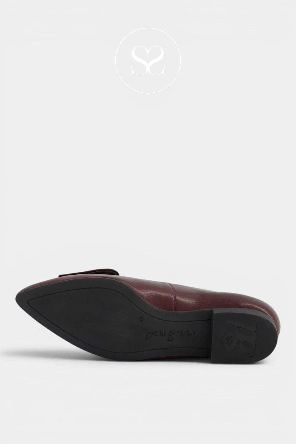 Minimal leather slip-on flat with a smooth upper, low block heel and tailored loafer-inspired design Ireland
