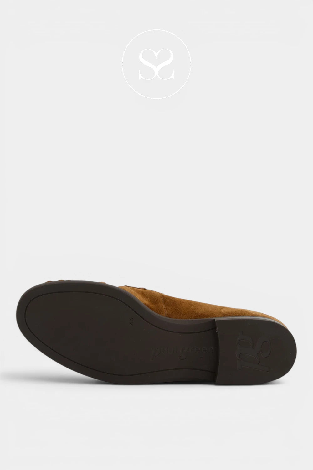 Paul  Green Moccasin-style flat shoe with visible stitching around the toe for a relaxed, handcrafted feel