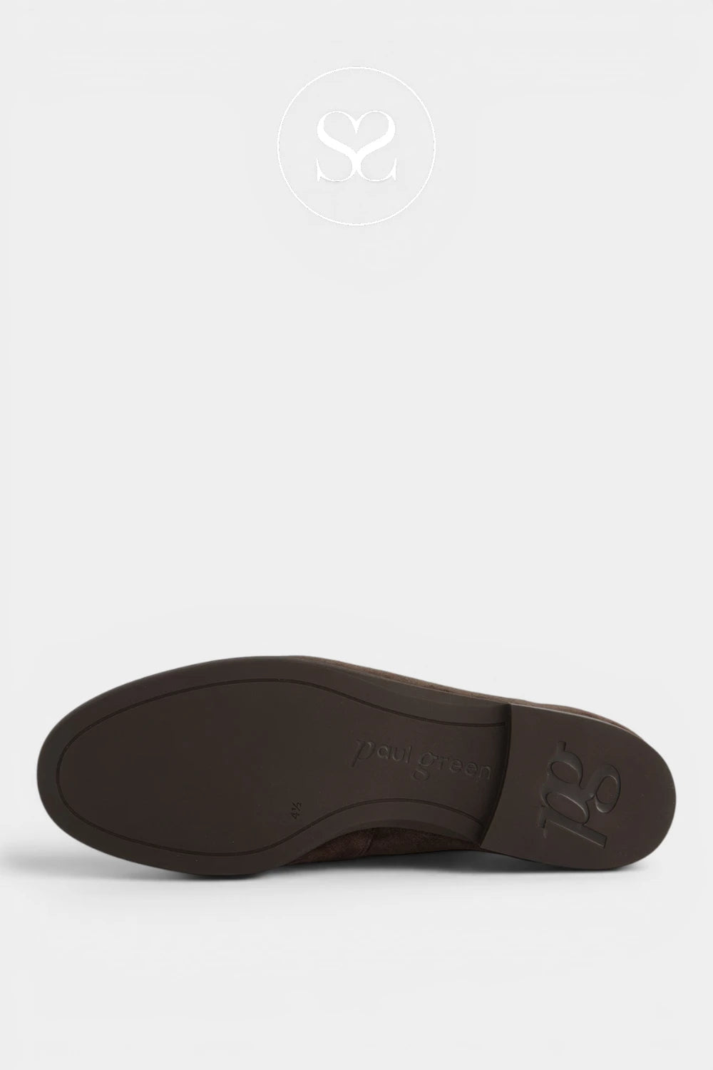 Brown suede loafer with a soft matte finish and a relaxed, understated look.