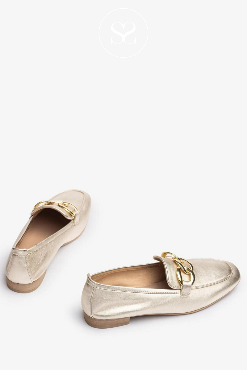 gold loafers for women from unisa