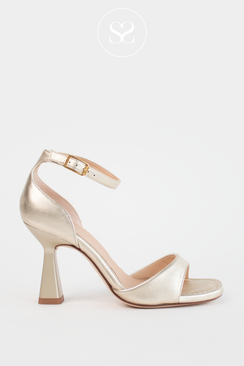 Unisa safira gold high heel barely there sandals ireland