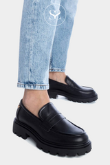 XTI 141817 BLACK CHUNKY LOAFER