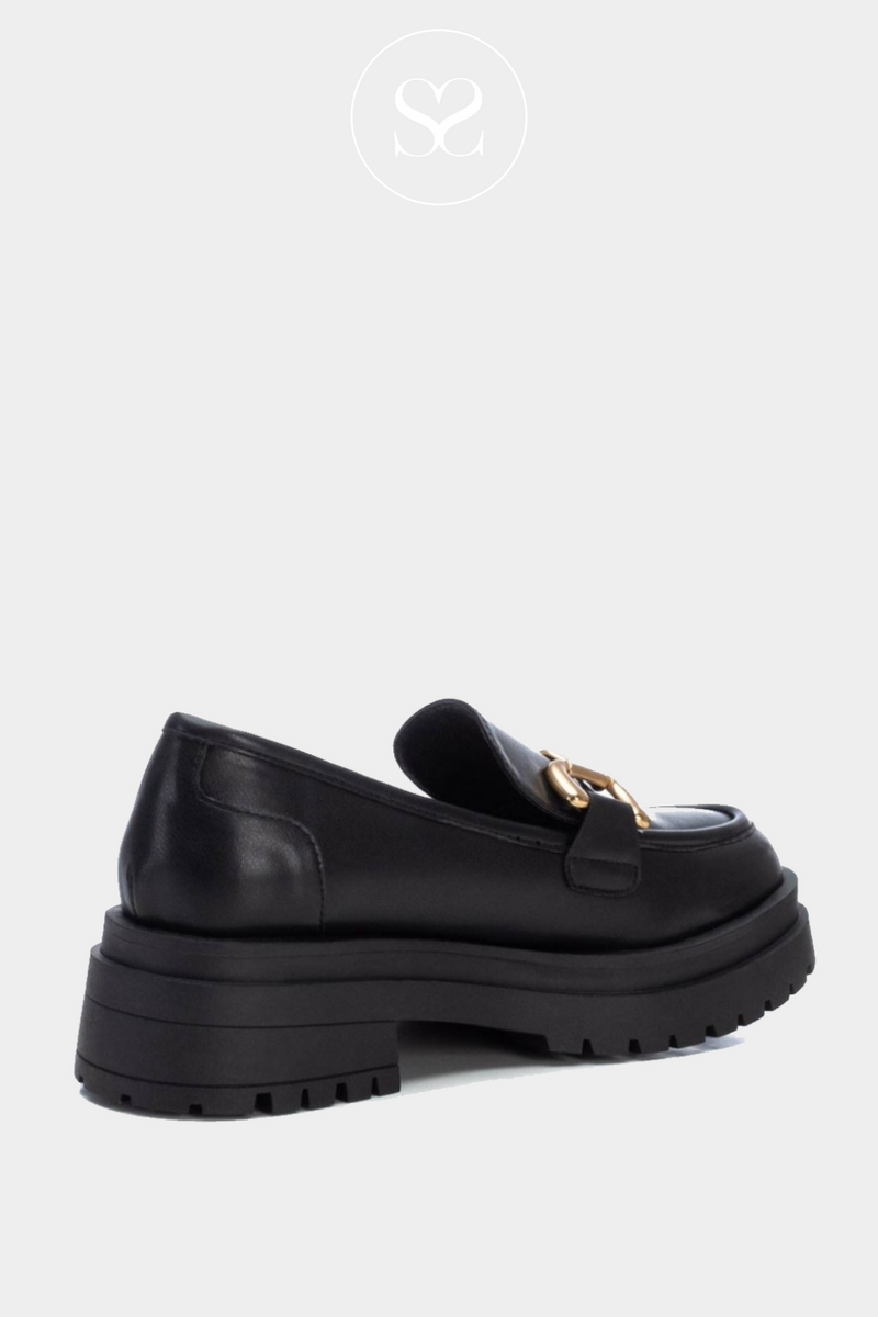 XTI 142085 BLACK CHUNKY LOAFER