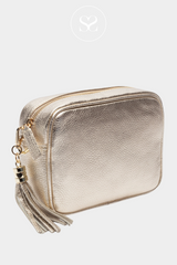 ELIE BEAUMONT GOLD CROSSBODY LEATHER BAGS