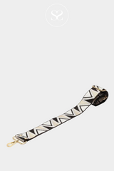 ELIE BEAUMONT - CROSSBODY STRAP - ABSTRACT (BLACK & WHITE)