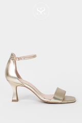 GOLD MID HEEL SANDALS FROM LODI