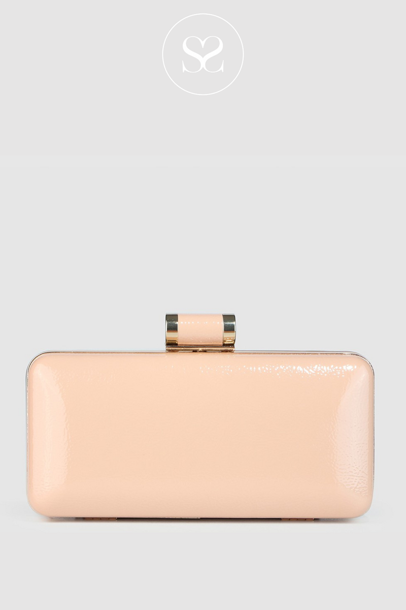Nude gold clutch clearance bag