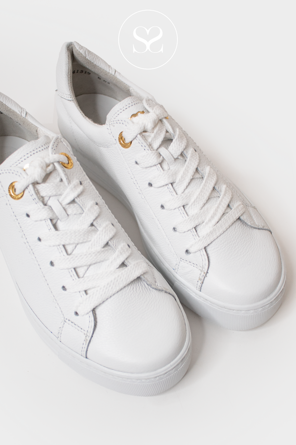 Plain white shop leather trainers womens