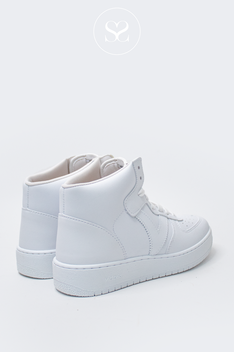 WOMENS HIGH TOP WHITE TRAINERS FROM VICTORIA